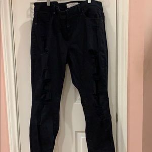 Torrid Distressed Black Jeans